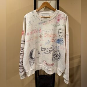 Paly Hollywood Good Times Are Over OG Vintage White Sweatshirt